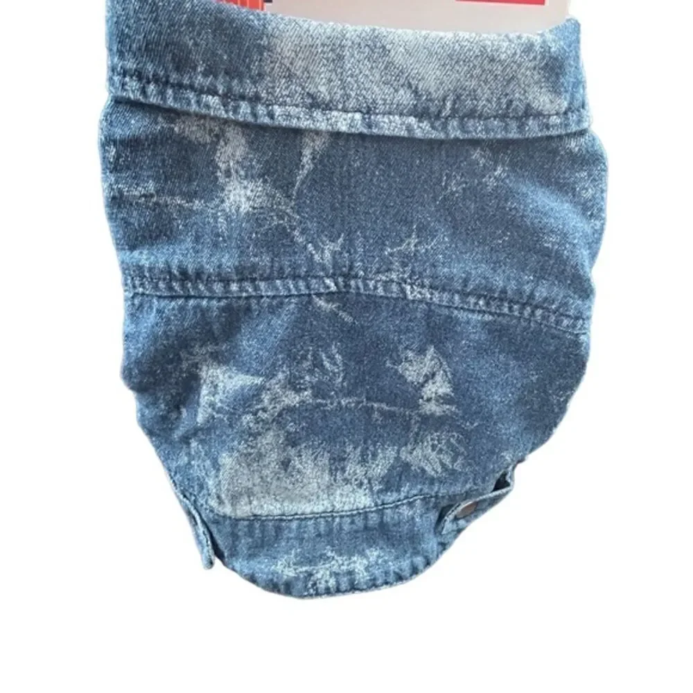 Top Paw Brand Dog Denim Jacket Short Sleeve